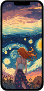 Силиконовый чехол Девушка Арт для Apple iPhone 16e - 6325u-3971 изображение 