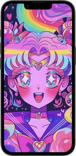 Силиконовый чехол Сейлор Мун 3 для Apple iPhone 16e - 6352u-3971 изображение 