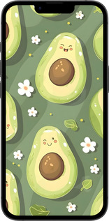 Силиконовый чехол Авокадо для Apple iPhone 16e - 6380u-3971 изображение 