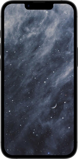 Силиконовый чехол Голубые облака, Голубая луна для Apple iPhone SE 4 - 6398u-3652 изображение 