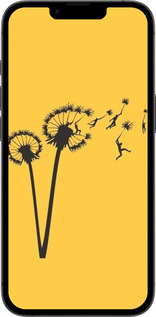 Силиконовый чехол Минимализм одуванчики для Apple iPhone SE 4 - 6449u-3652 изображение 