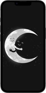 Силиконовый чехол Лунные объятия для Apple iPhone 16e - 6508u-3971 изображение 