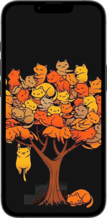 Силиконовый чехол Дерево и котики для Apple iPhone SE 4 - 6516u-3652 изображение 