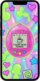 Силіконовий чехол Y2K Aesthetic Retro Pet: Годуй мене кавою для Apple iPhone SE 4 - 6784u-3652 изображение 