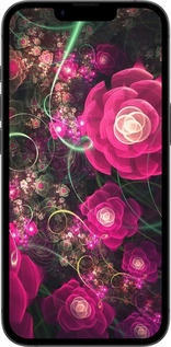Силиконовый чехол Абстрактные цветы 3 для Apple iPhone 16e - 850u-3971 изображение 