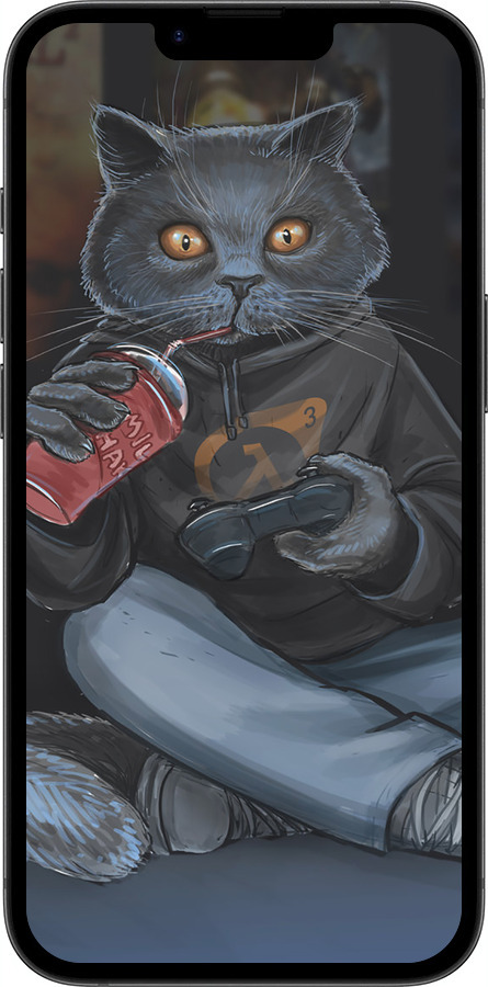 Силиконовый чехол gamer cat для Apple iPhone SE 4 - 4140u-3652 изображение 