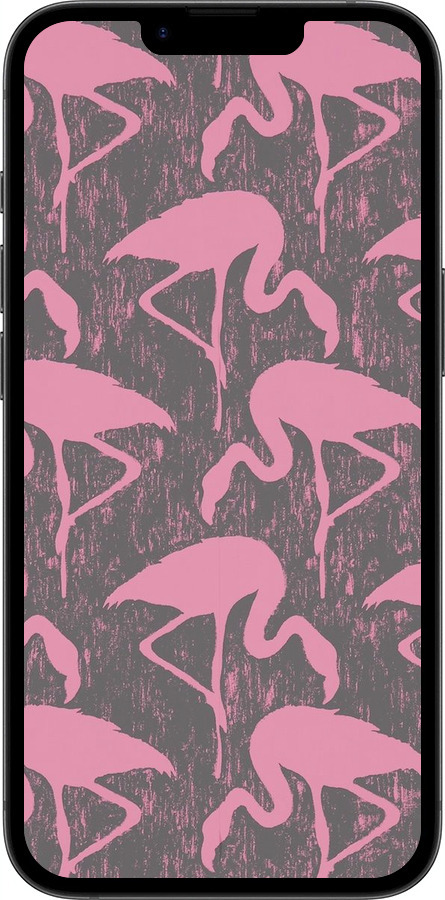 Силиконовый чехол Vintage-Flamingos для Apple iPhone 16e - 4171u-3971 изображение 