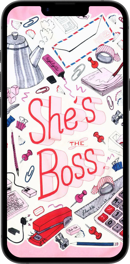 Силиконовый чехол she's the  boss для Apple iPhone SE 4 - 4254u-3652 изображение 