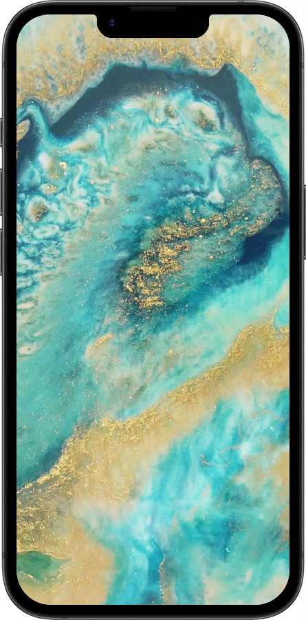 Силиконовый чехол Green marble для Apple iPhone 16e - 4365u-3971 изображение 