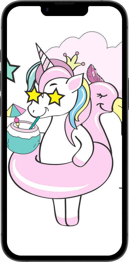Силіконовий чехол Crown Unicorn для Apple iPhone SE 4 - 4660u-3652 изображение 