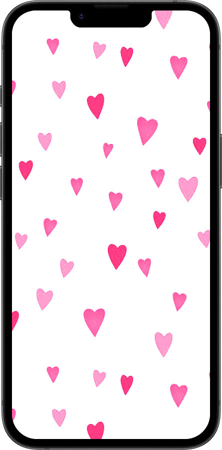 Силиконовый чехол Сердечки 2 для Apple iPhone SE 4 - 4763u-3652 изображение 