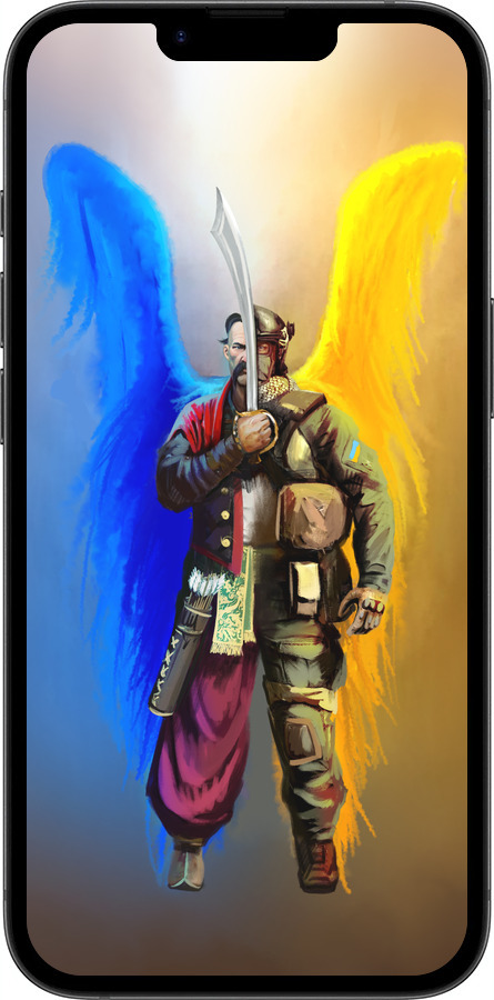 Силиконовый чехол Воин-Ангел для Apple iPhone 16e - 5317u-3971 изображение 