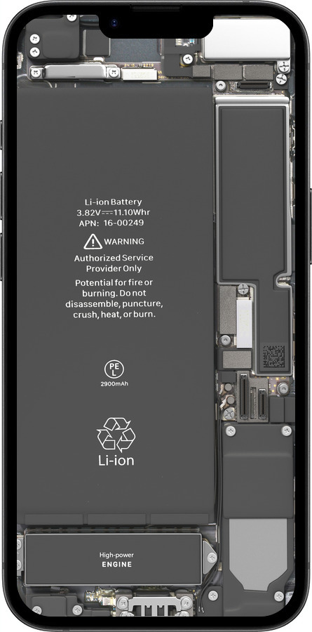 Силиконовый чехол Детали смартфона для Apple iPhone SE 4 - 5487u-3652 изображение 
