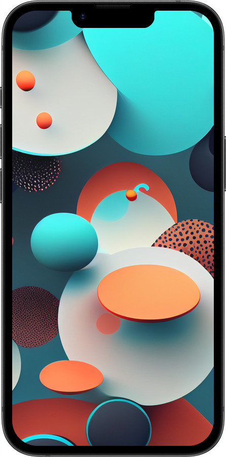 Силиконовый чехол Горошек абстракция для Apple iPhone 16e - 5608u-3971 изображение 