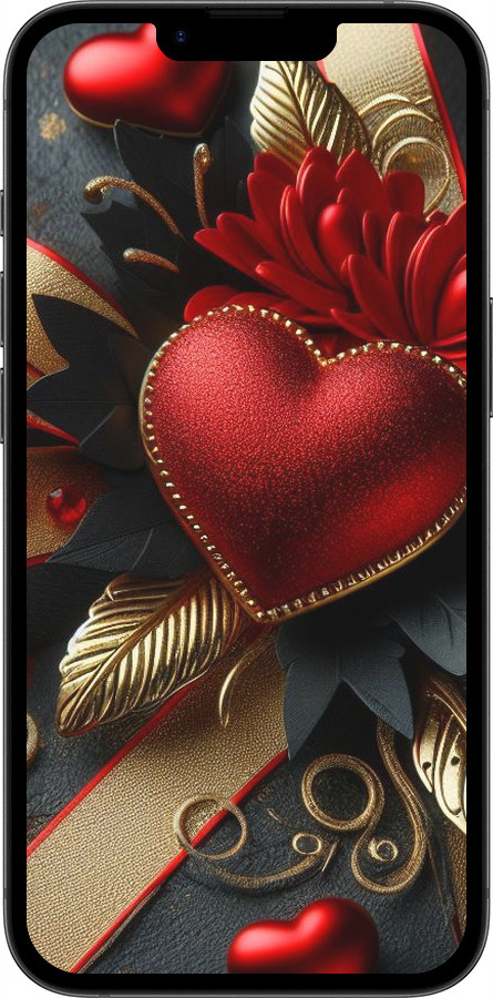 Силиконовый чехол Сердечки v2 для Apple iPhone 16e - 5832u-3971 изображение 