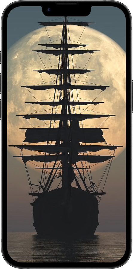 Силиконовый чехол Корабль для Apple iPhone SE 4 - 5998u-3652 изображение 