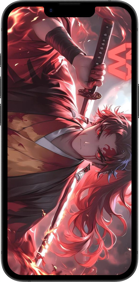 Силиконовый чехол Аниме воин для Apple iPhone SE 4 - 6281u-3652 изображение 