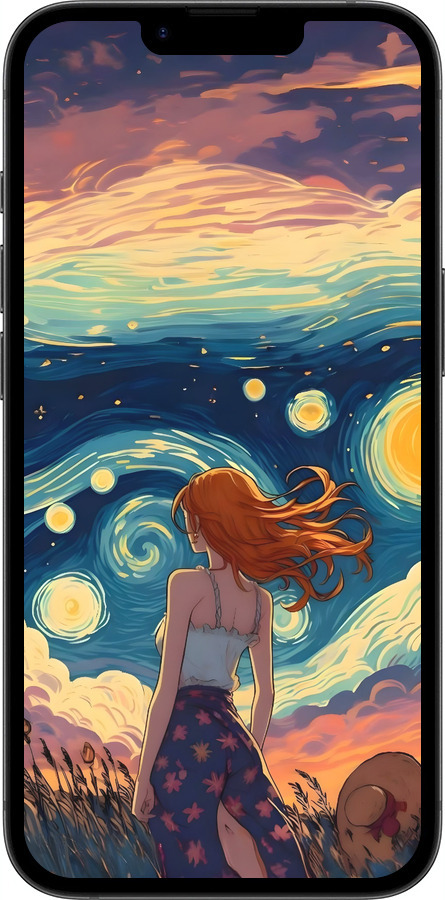 Силиконовый чехол Девушка Арт для Apple iPhone 16e - 6325u-3971 изображение 