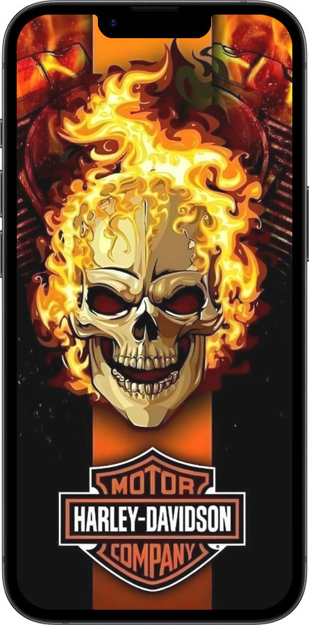 Силіконовий чехол Харлей девидсон для Apple iPhone SE 4 - 6370u-3652 изображение 