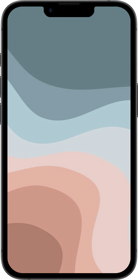 Силиконовый чехол С синими и розовыми волнами в стиле ретро для Apple iPhone SE 4 - 6532u-3652 изображение 