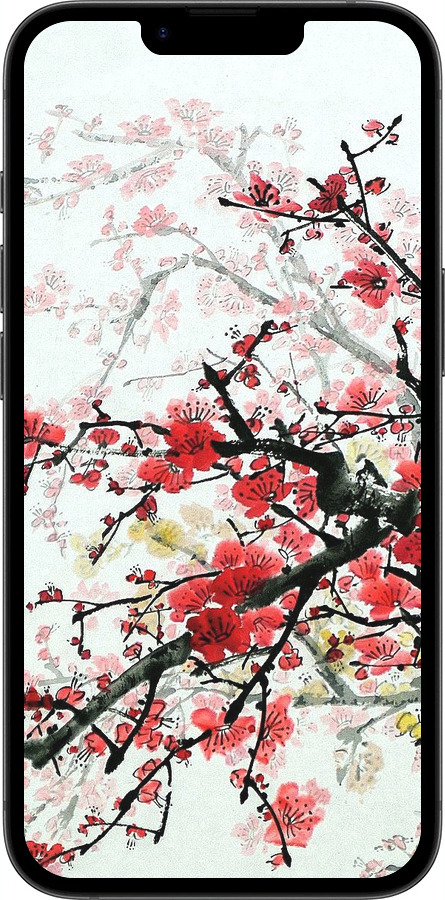 Силіконовий чехол Квітучий кущ для Apple iPhone SE 4 - 831u-3652 изображение 