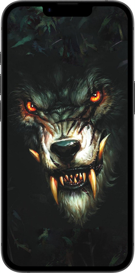 Силиконовый чехол Дьявольский волк для Apple iPhone 16e - 833u-3971 изображение 