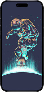 TPU чехол Космонавт на скейтборде для Apple iPhone 17 AIR - 4145b-4032 изображение 