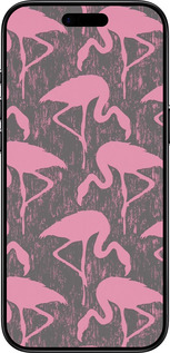 TPU чехол Vintage-Flamingos для Apple iPhone 17 AIR - 4171b-4032 изображение 