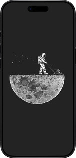 TPU чехол Moon in dark для Apple iPhone 17 AIR - 4176b-4032 изображение 