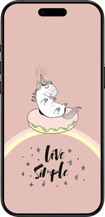 TPU чехол Единорожка в пончике для Apple iPhone 17 AIR - 4282b-4032 изображение 