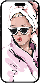 TPU чехол Девушка в очках 2 для Apple iPhone 17 AIR - 4714b-4032 изображение 