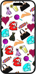 TPU чехол stickers для Apple iPhone 17 AIR - 4757b-4032 изображение 