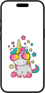 TPU чехол Єдиноріг в окулярах для Apple iPhone 17 AIR - 4879b-4032 изображение 