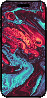 TPU чехол Синя червона абстакція для Apple iPhone 17 AIR - 5339b-4032 изображение 