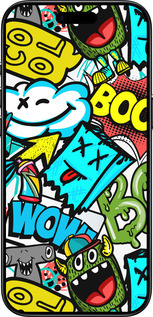 TPU чехол Стикеры v4 для Apple iPhone 17 AIR - 5508b-4032 изображение 