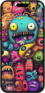 TPU чехол Cмешные монстры для Apple iPhone 17 AIR - 5549b-4032 изображение 