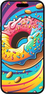 TPU чехол Пончик веселка для Apple iPhone 17 AIR - 5584b-4032 изображение 