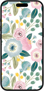 TPU чехол Цветочные обои v2 для Apple iPhone 17 AIR - 5602b-4032 изображение 