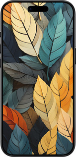 TPU чехол Кольорове листя для Apple iPhone 17 AIR - 5644b-4032 изображение 