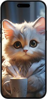 TPU чехол Білий кіт для Apple iPhone 17 AIR - 5646b-4032 изображение 