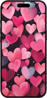 TPU чехол Сердечки 4 для Apple iPhone 17 AIR - 5662b-4032 изображение 