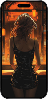 TPU чехол Чехол для телефона Девушка в баре для Apple iPhone 17 AIR - 5947b-4032 изображение 