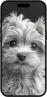 TPU чехол Мальтипу на чорному фоні для Apple iPhone 17 AIR - 6156b-4032 изображение 