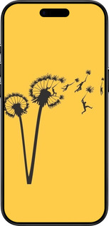 TPU чехол Мінімалізм кульбаби для Apple iPhone 17 AIR - 6449b-4032 изображение 