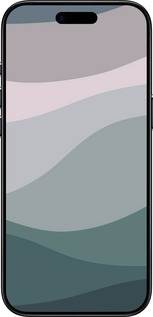 TPU чехол С фиолетовым и бирюзовым ретро-стилем и волнами для Apple iPhone 17 AIR - 6533b-4032 изображение 