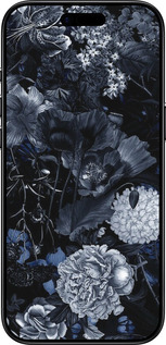 TPU чехол Анотація квітковий малюнок в синіх тонах. для Apple iPhone 17 AIR - 6539b-4032 изображение 