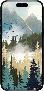 TPU чехол Із зображенням лісового пейзажу для Apple iPhone 17 AIR - 6548b-4032 изображение 