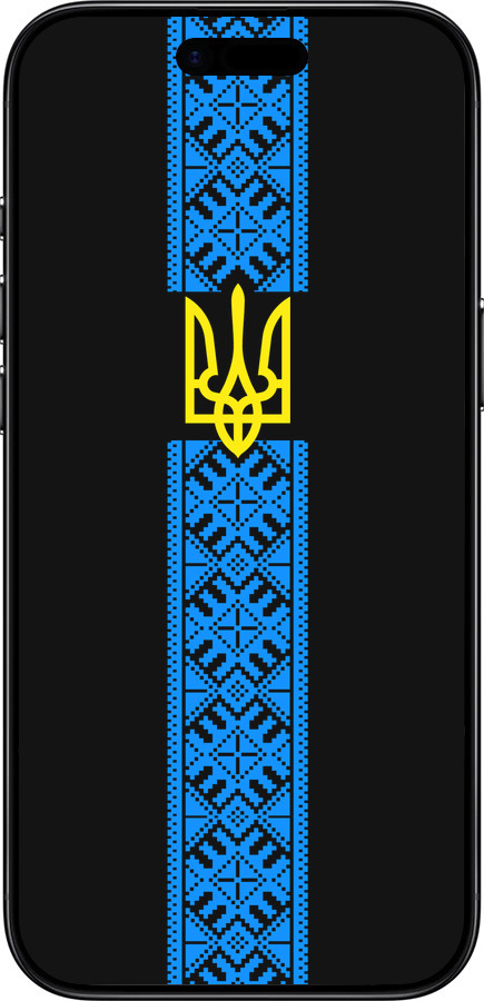 TPU чехол Тризуб в вышиванке для Apple iPhone 17 AIR - 1158b-4032 изображение 