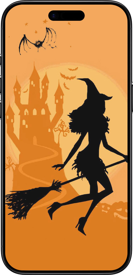 TPU чехол Ведьма на метле для Apple iPhone 17 AIR - 1184b-4032 изображение 