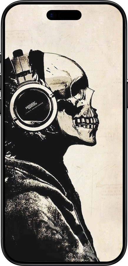 TPU чехол Скелет-меломан v2 для Apple iPhone 17 AIR - 1200b-4032 изображение 